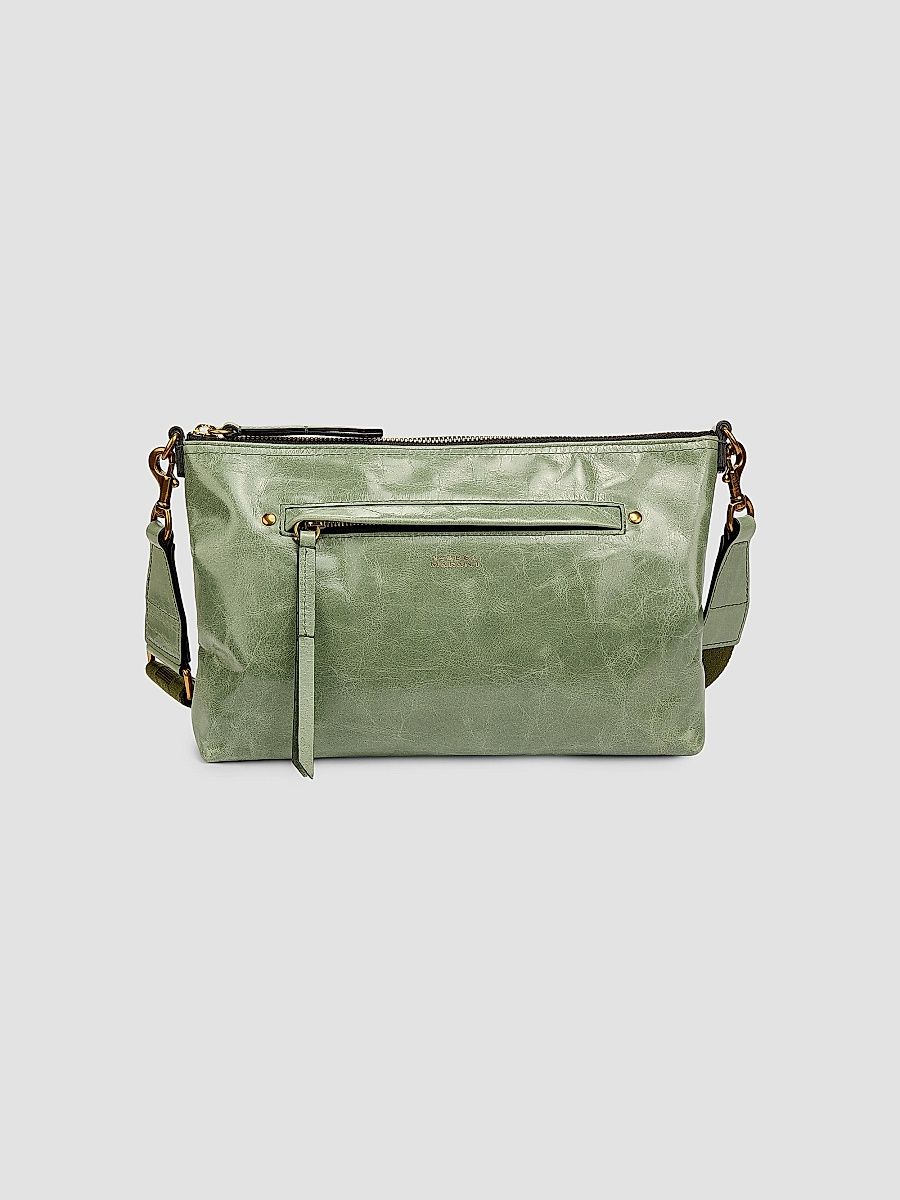 Isabel Marant Women's Nessah Leather Shoulder Bag - Sage