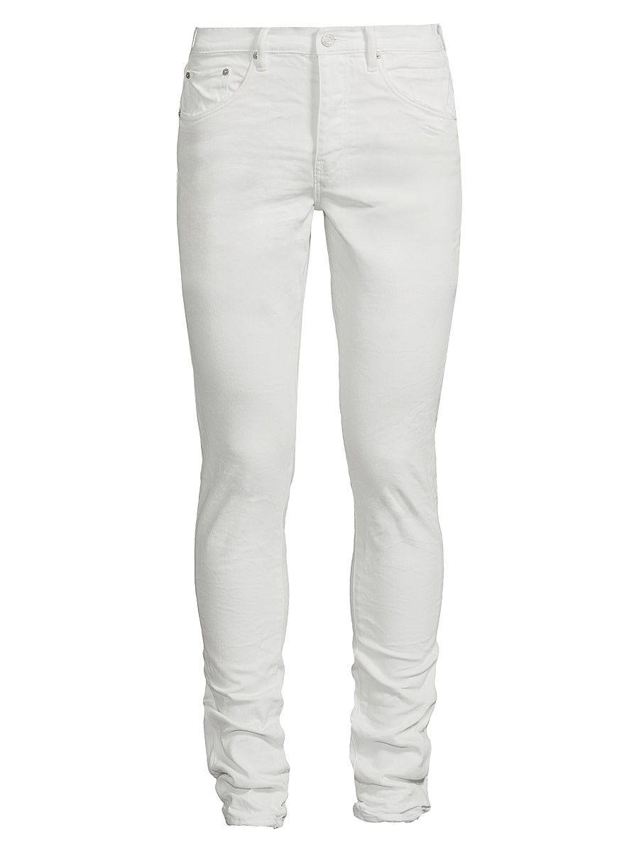 Men's P001 Classic Stretch Skinny Jeans - Optic White - Size 38