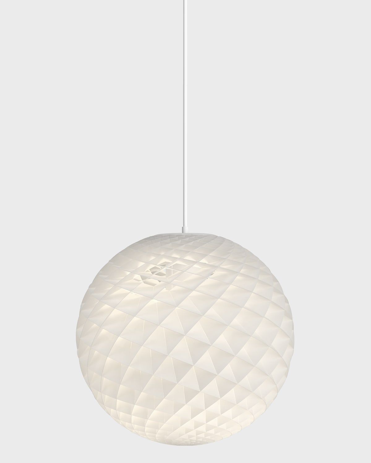 Patera White Pendant Light, 17"