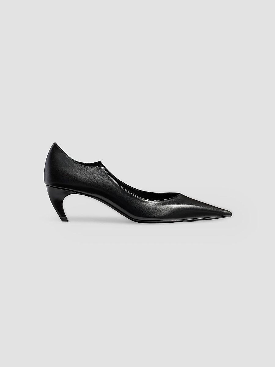 Khaite Women's Valerie 55MM Leather Pumps - Black - Size 12