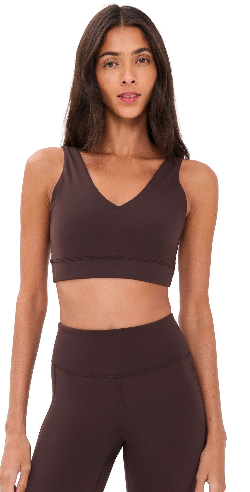 Sweaty Betty Ultimate Studio Voop Bra Espresso Brown M