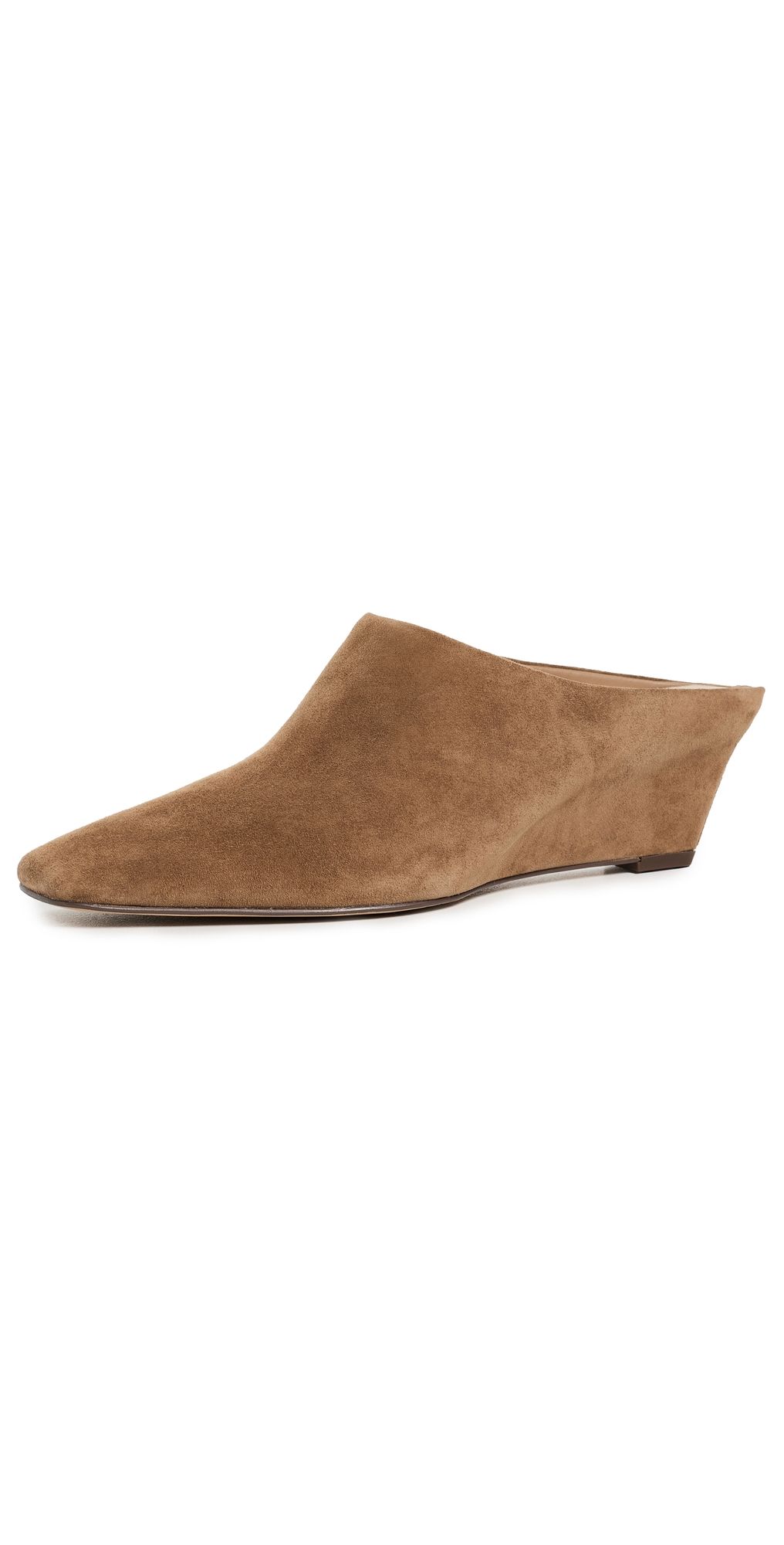 Dolce Vita Hilah Suede Wedge Mules Light Brown Suede 9