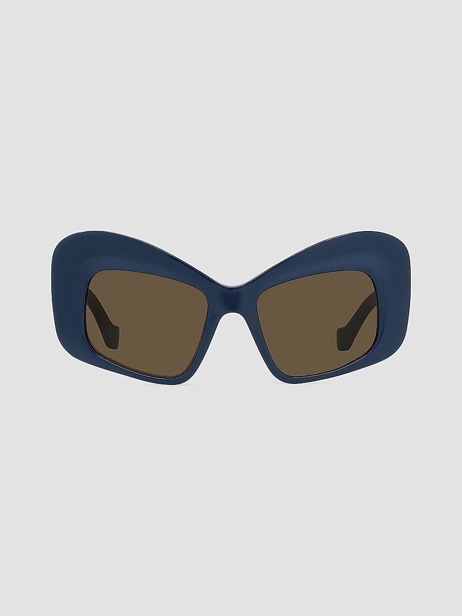 LOEWE Women's Anagram 51MM Butterfly Sunglasses - Blue Brown