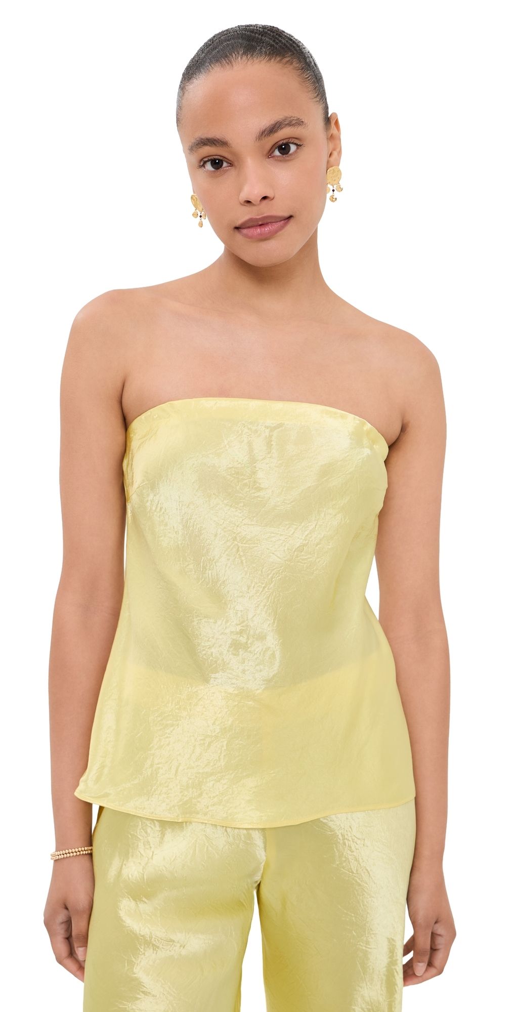 CAMI NYC Palma Strapless Top Buttercup XXS