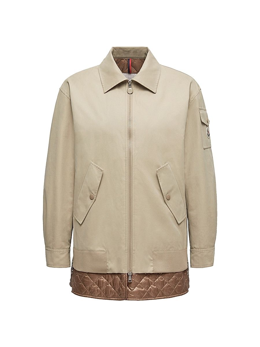 Women's Felci Down-Filled Shacket - Gray Beige - Size XXL