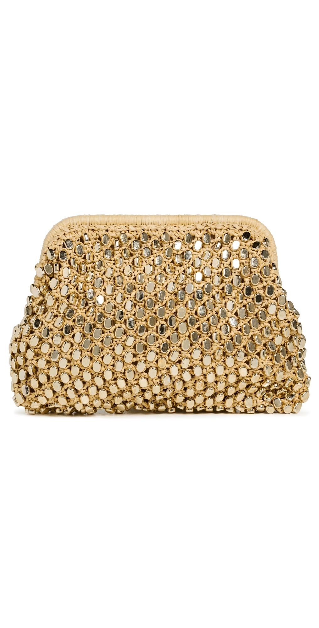 BTB Los Angeles Vita Clutch Natural/Gold One Size