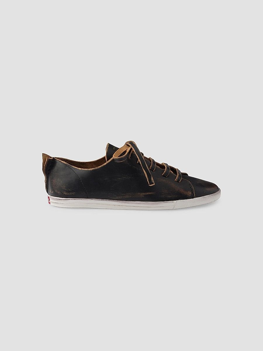 Prada Women's Leather Sneakers - Black - Size 10.5