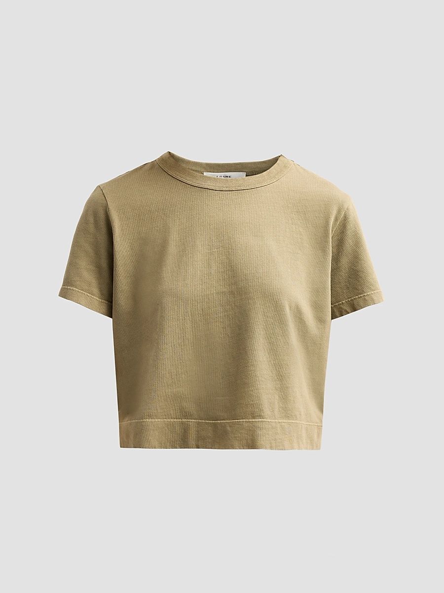 Women's The Boxy Cotton T-Shirt - Army - Size XL