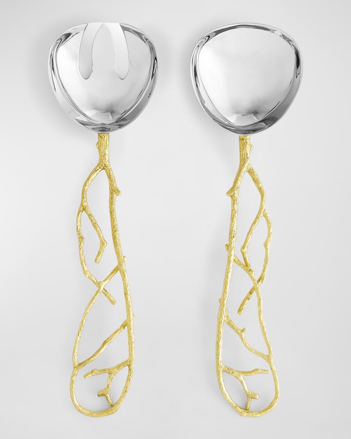 Butterfly Ginkgo White & Gold Serving Set