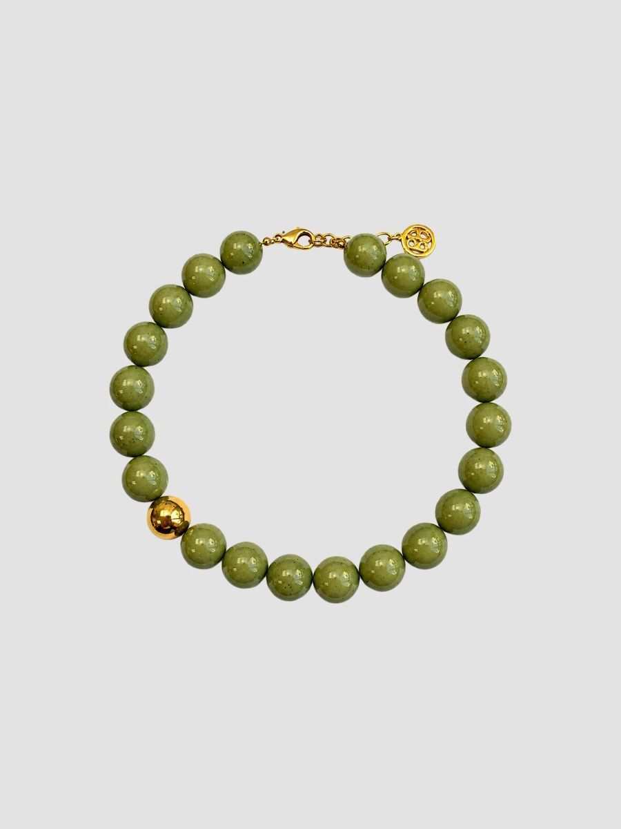 Ben Amun Women's Goldtone & Resin Beaded Necklace - Green