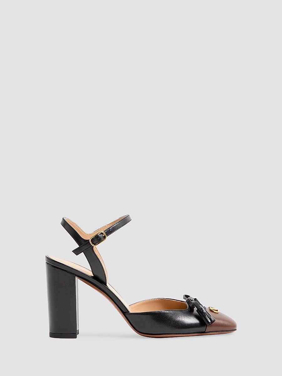 Women's Valet Du Roi 90MM Pumps in Kidskin - Black Coffe - Size 5.5