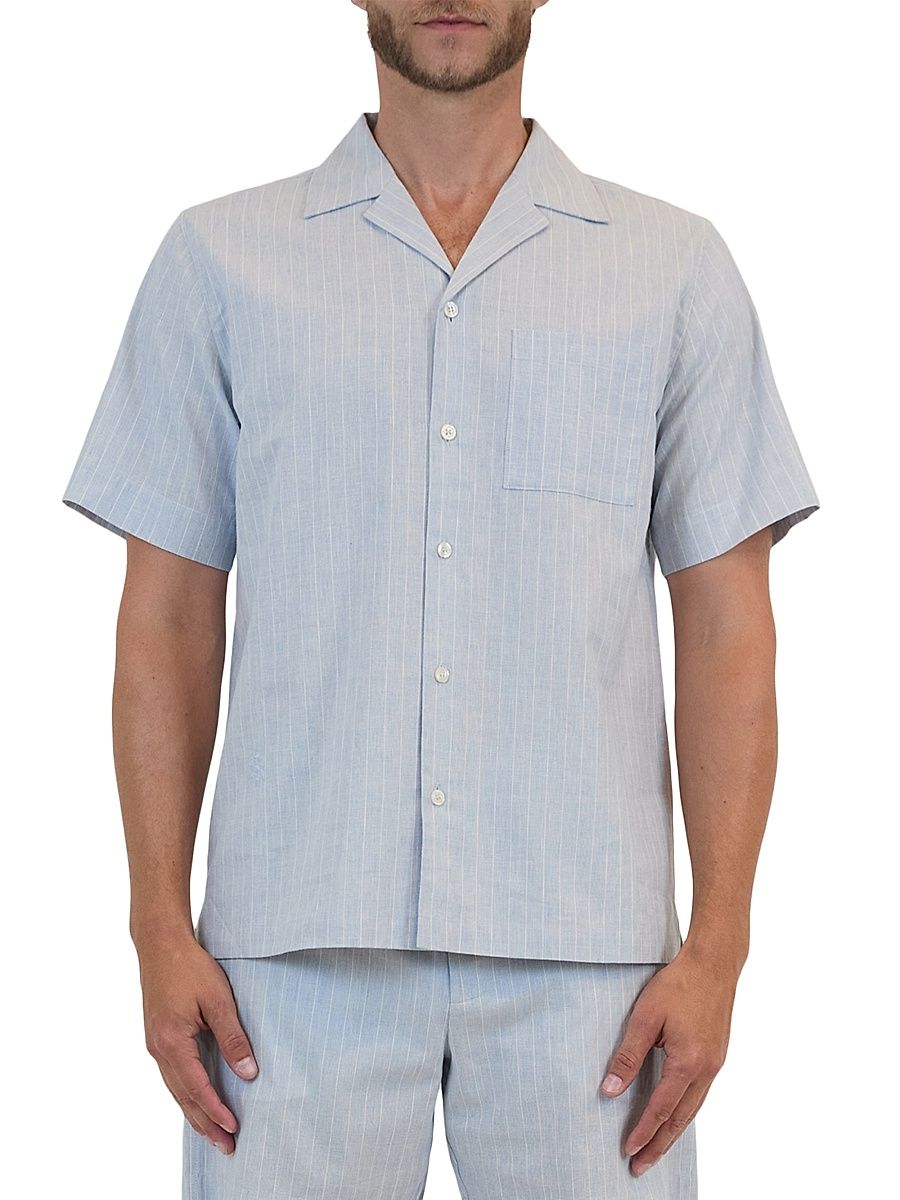 Men's Poe Camp Shirt - Haze Stripe - Size XL