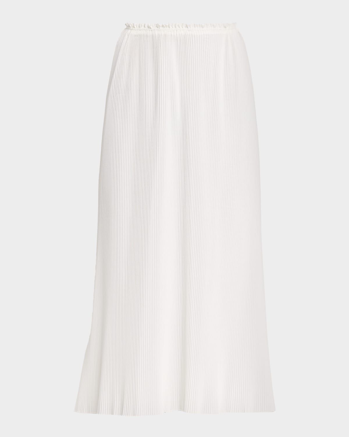 Plisse Midi Skirt