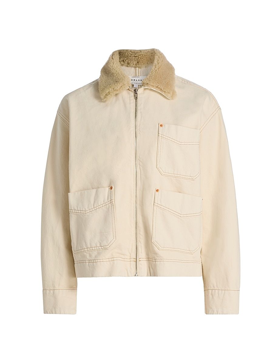 Women's Casey Square Workwear Jacket - Winter Ecru - Size XL