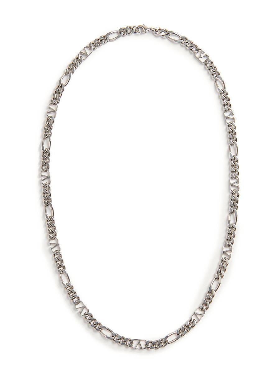 Men's VLogo Signature Metal Necklace - Palladium
