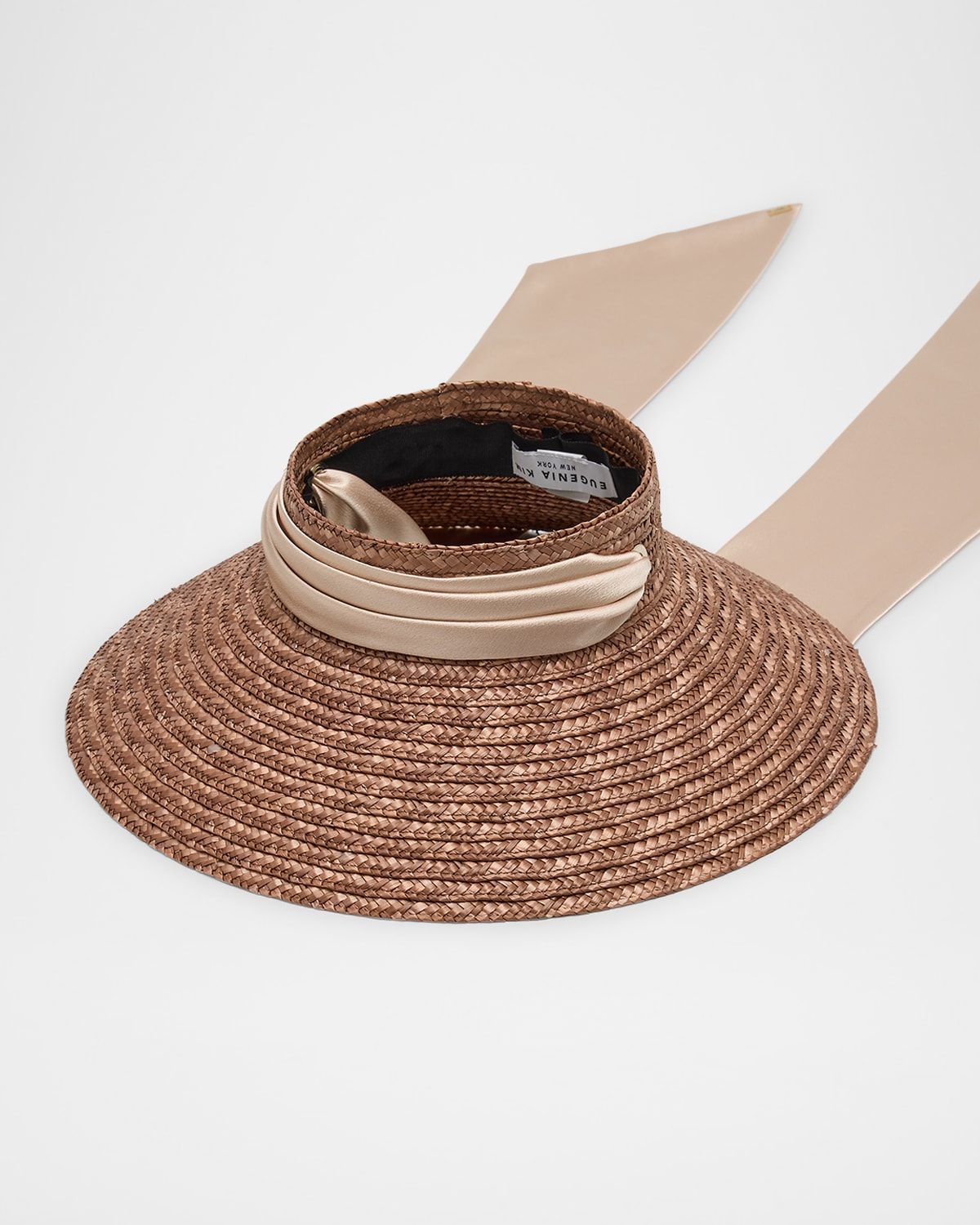 Arabella Open-Crown Straw Beach Hat