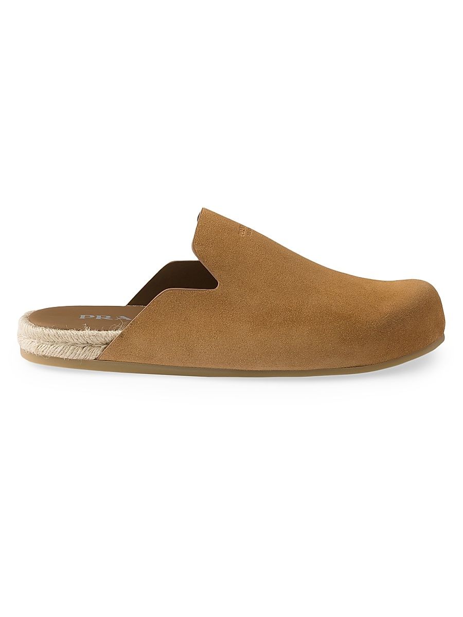 Men's Suede Mules - Brown - Size 8
