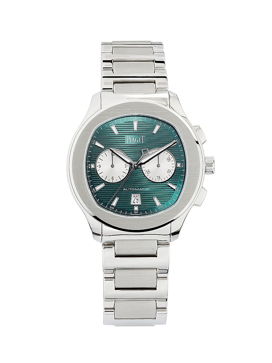 Women's Piaget Polo Stainless Steel Chronograph Watch/42MM - Steel