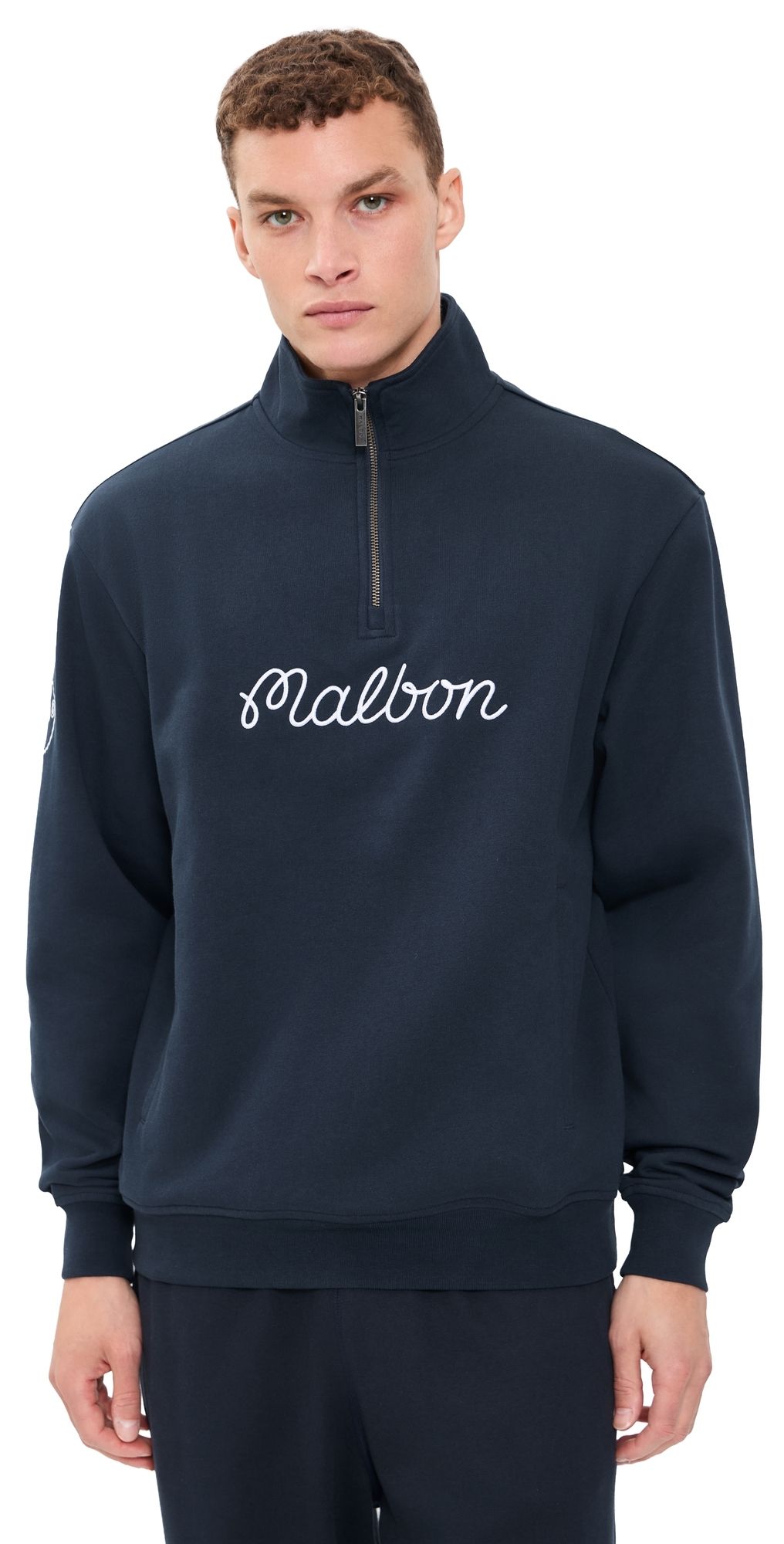 Malbon Collegiate Sweatshirt Navy XXL