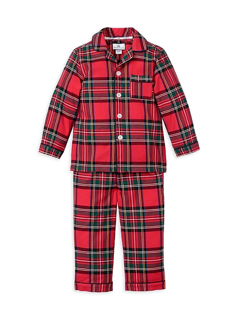 Baby's & Little Kid's & Kid's Imperial Tartan 2-Piece Pajama Set - Red - Size 8
