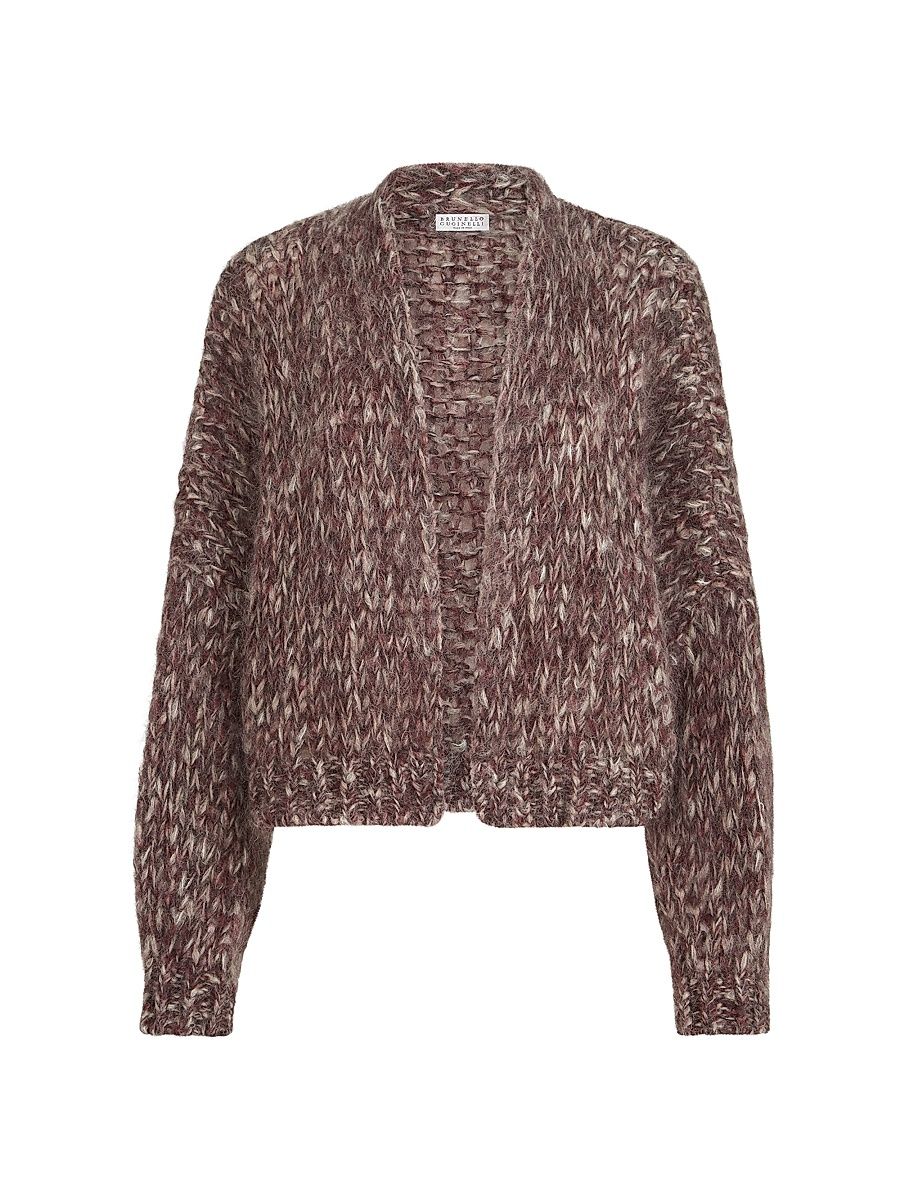 Women's Malfilé Mohair Cardigan - Purple - Size Medium