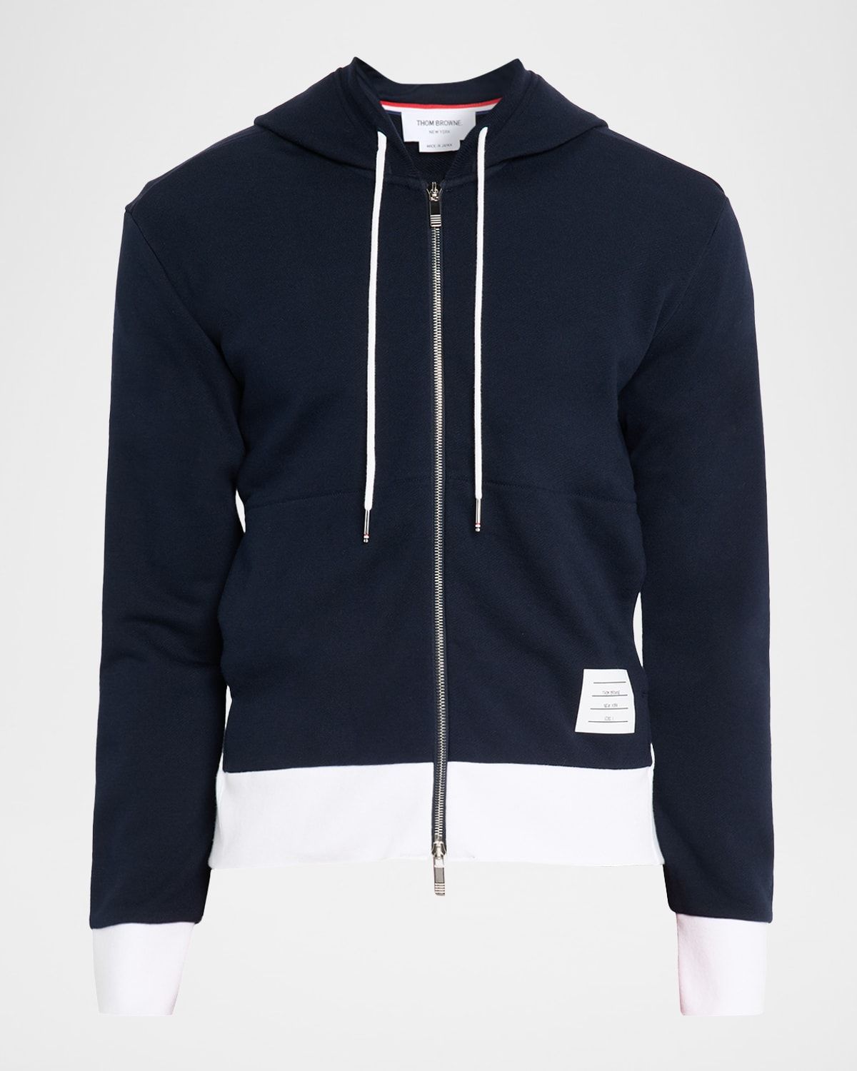 Men & apos;s Cotton 4-Bar Stripe Full-Zip Hoodie