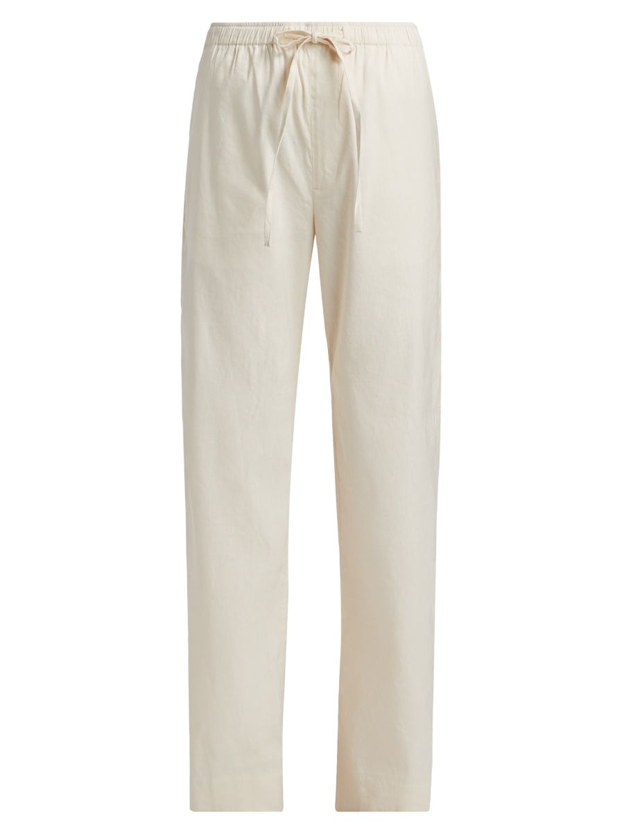 rag & bone Women's Logan Linen Beach Pants - Ivory - Size Small