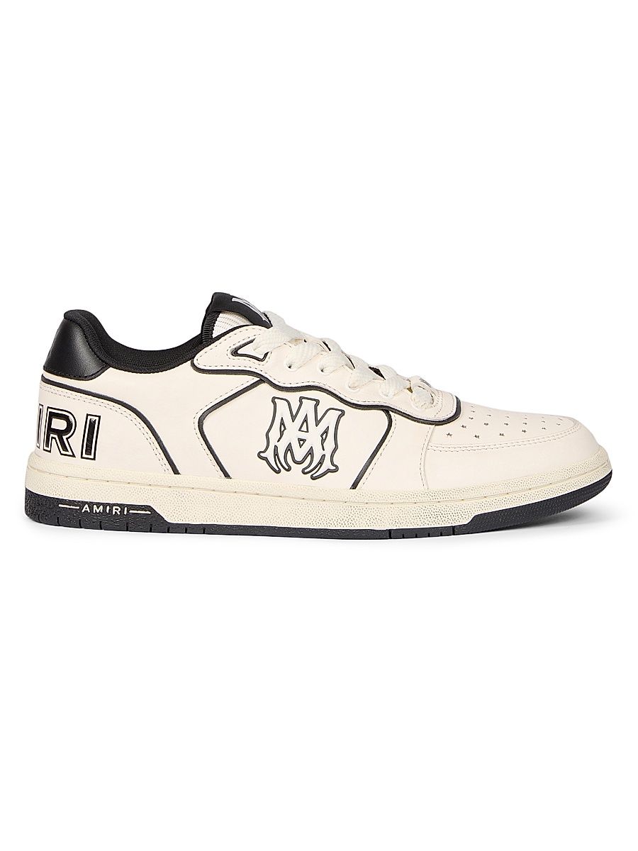 Men's Newport Leather Low-Top Sneakers - Ivory - Size 7