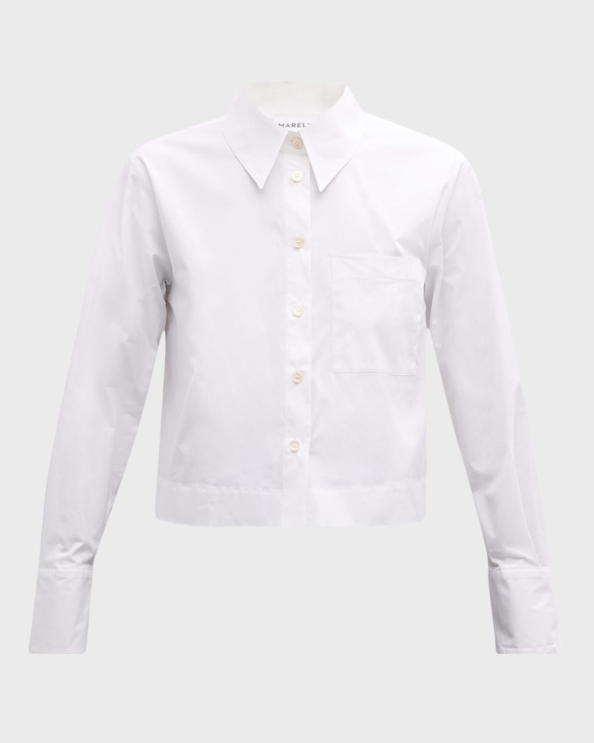 Abruzzo Boxy Stretch Cotton Poplin Shirt