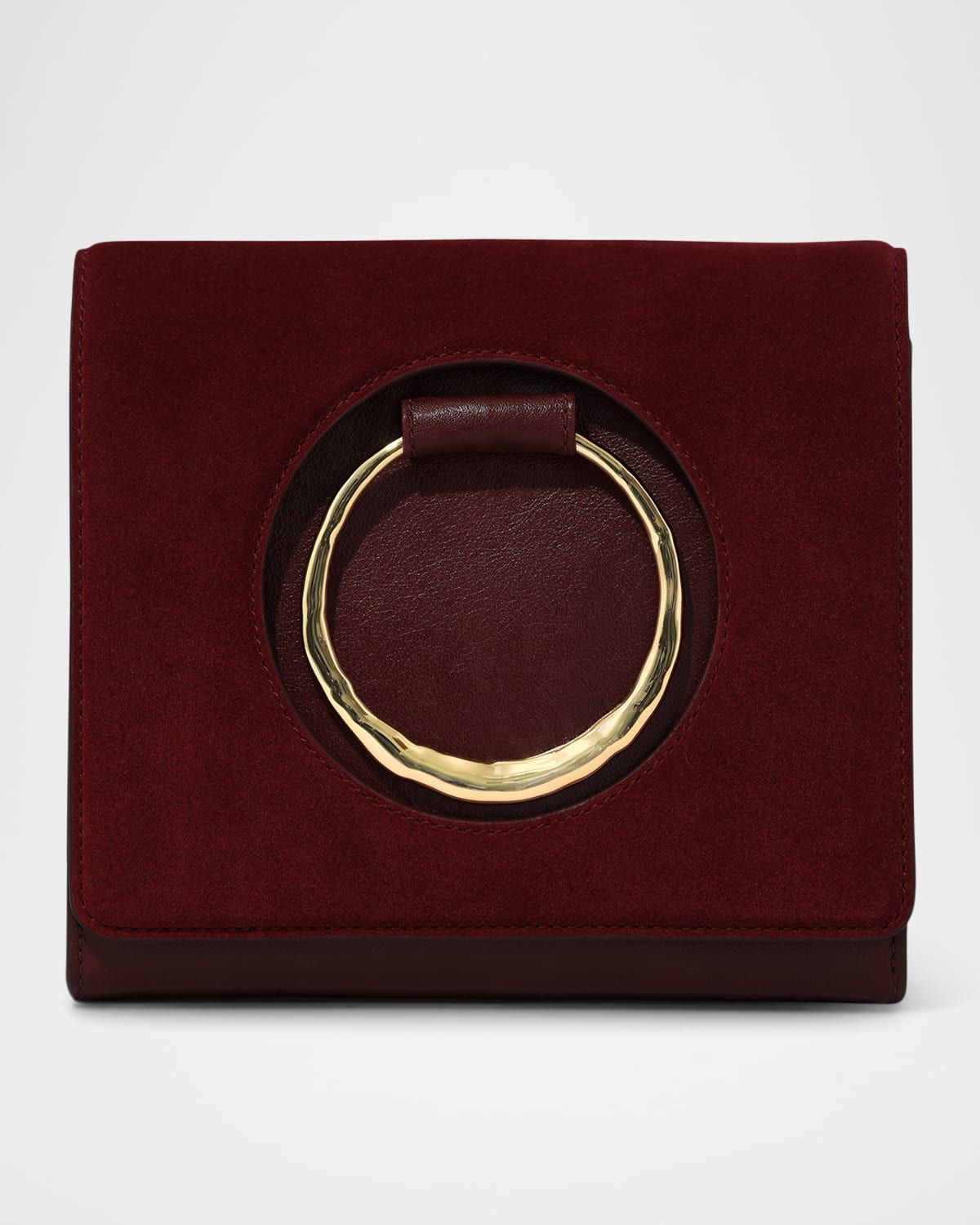 The Hunter Cutout Suede & Leather Crossbody Bag