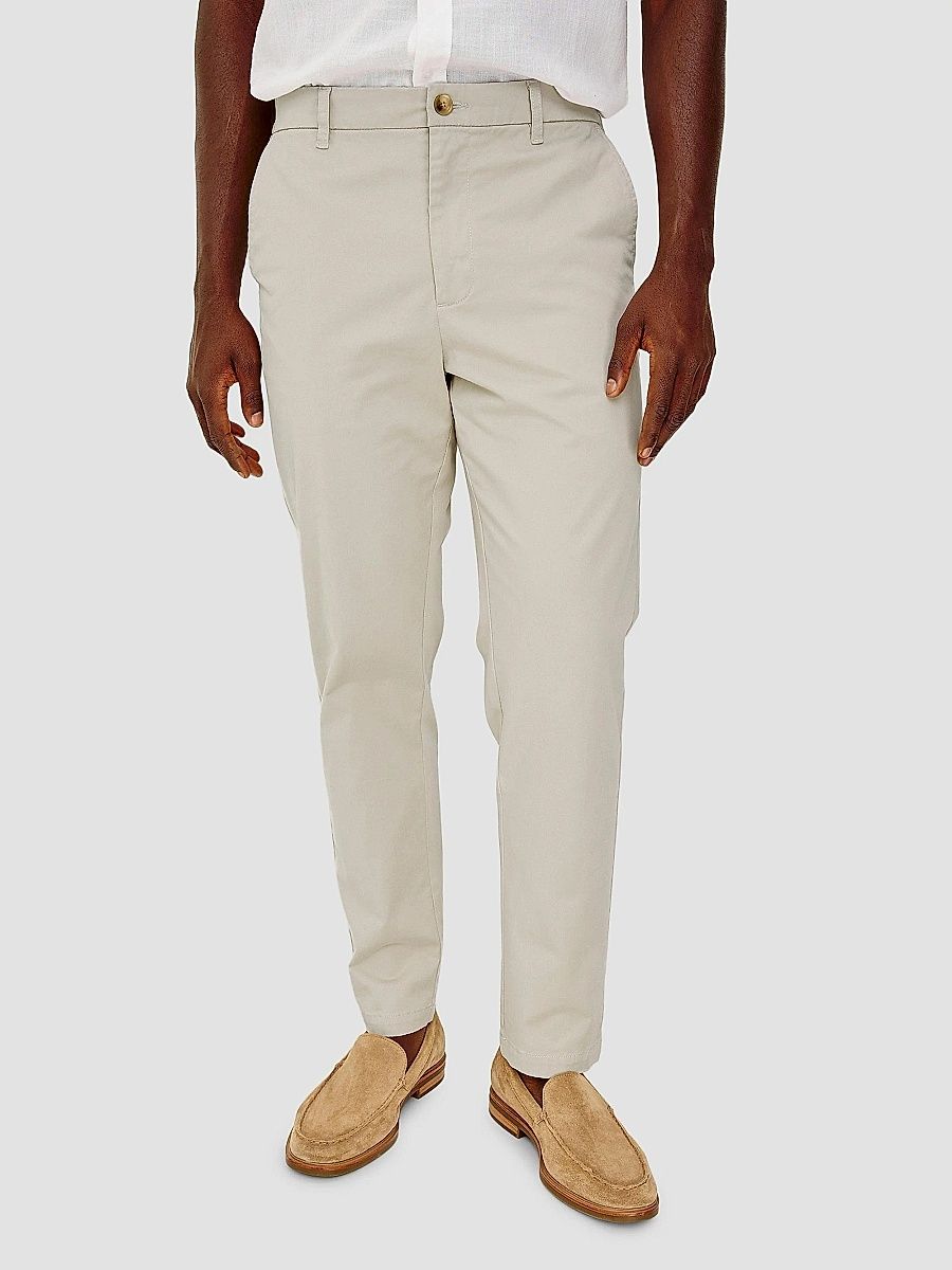 Rails Men's Irving Stretch-Cotton Trousers - Stone - Size 38