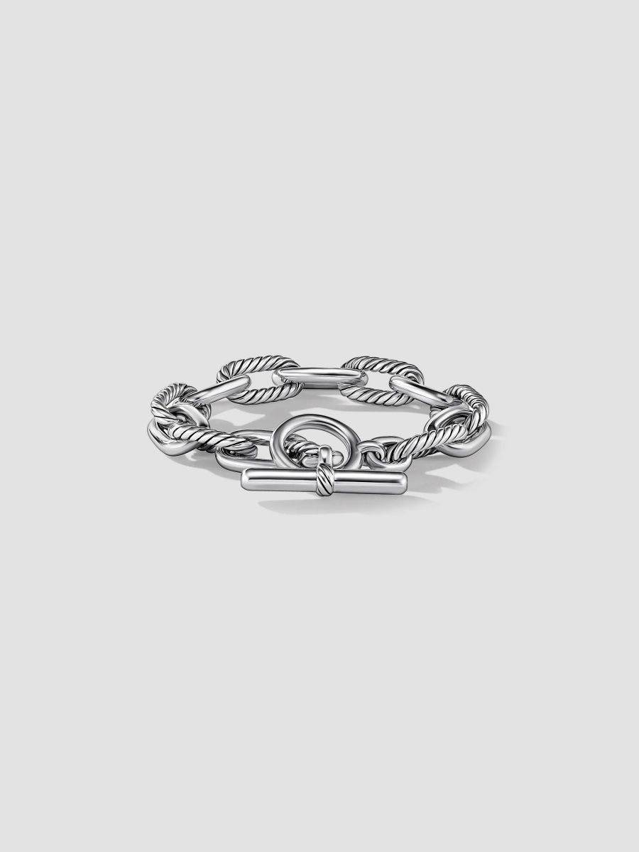 David Yurman Women's 11mm DY Madison Toggle Chain Bracelet in Silver - Silver - Size Small
