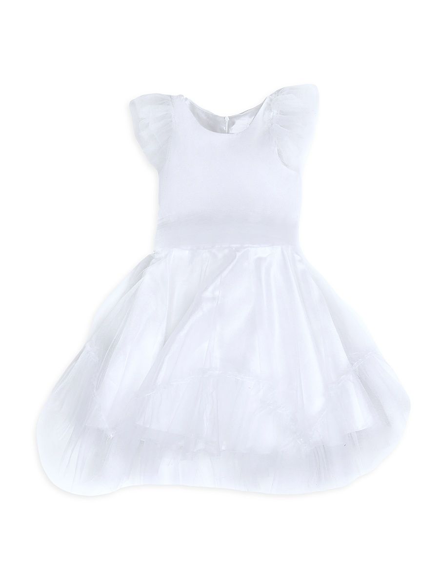 Little Girl's & Girl's Sadie Tulle Dress - White - Size 12