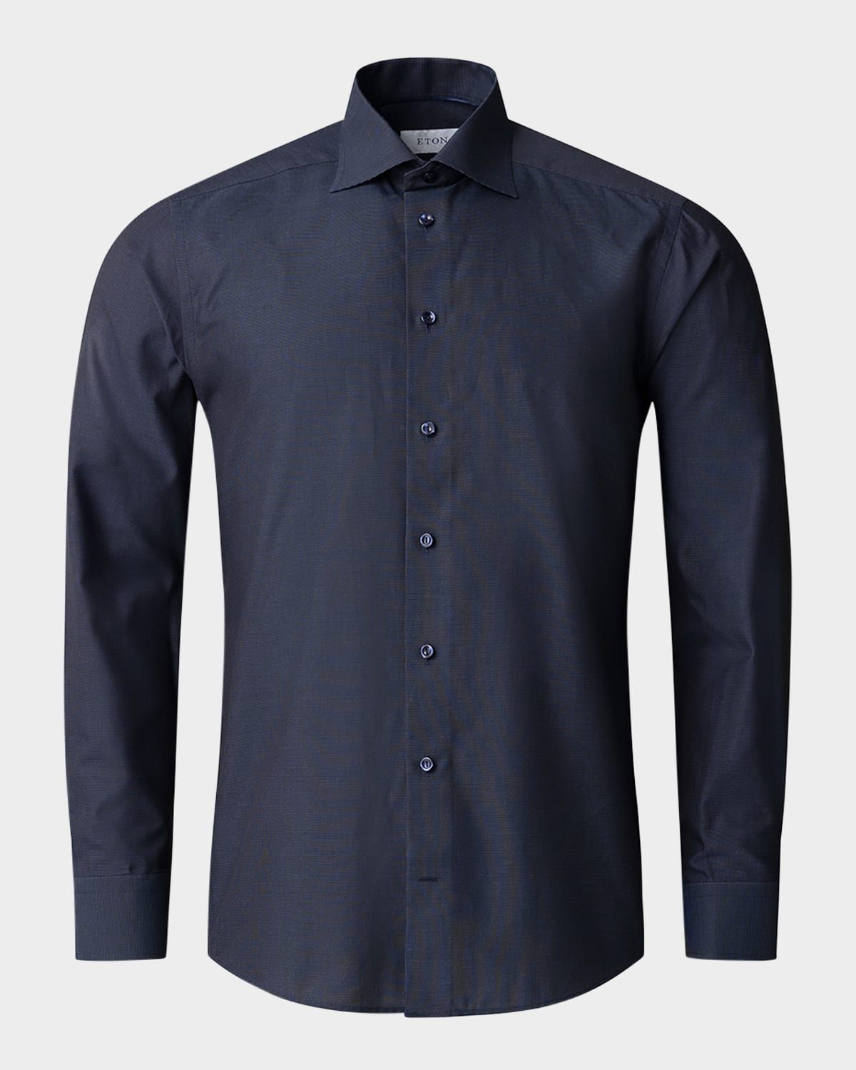 Men & apos;s Slim-Fit Cotton Dobby Sport Shirt