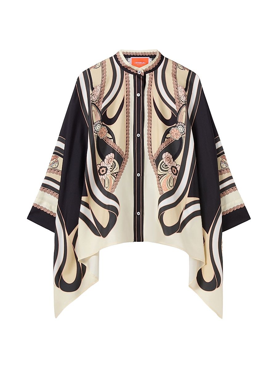 Women's Foulard Shirt - Ambrosia Placee Pale Pink - Size Large