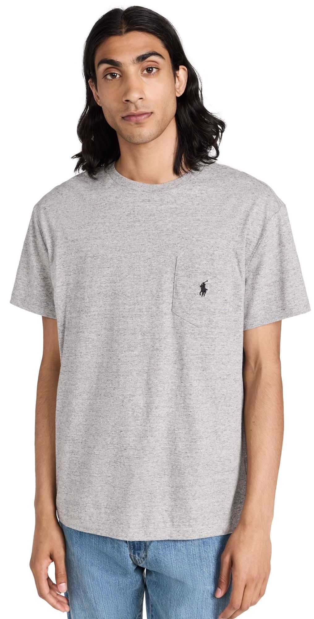 Polo Ralph Lauren Classic Fit Pocket Tee Heather Grey XS