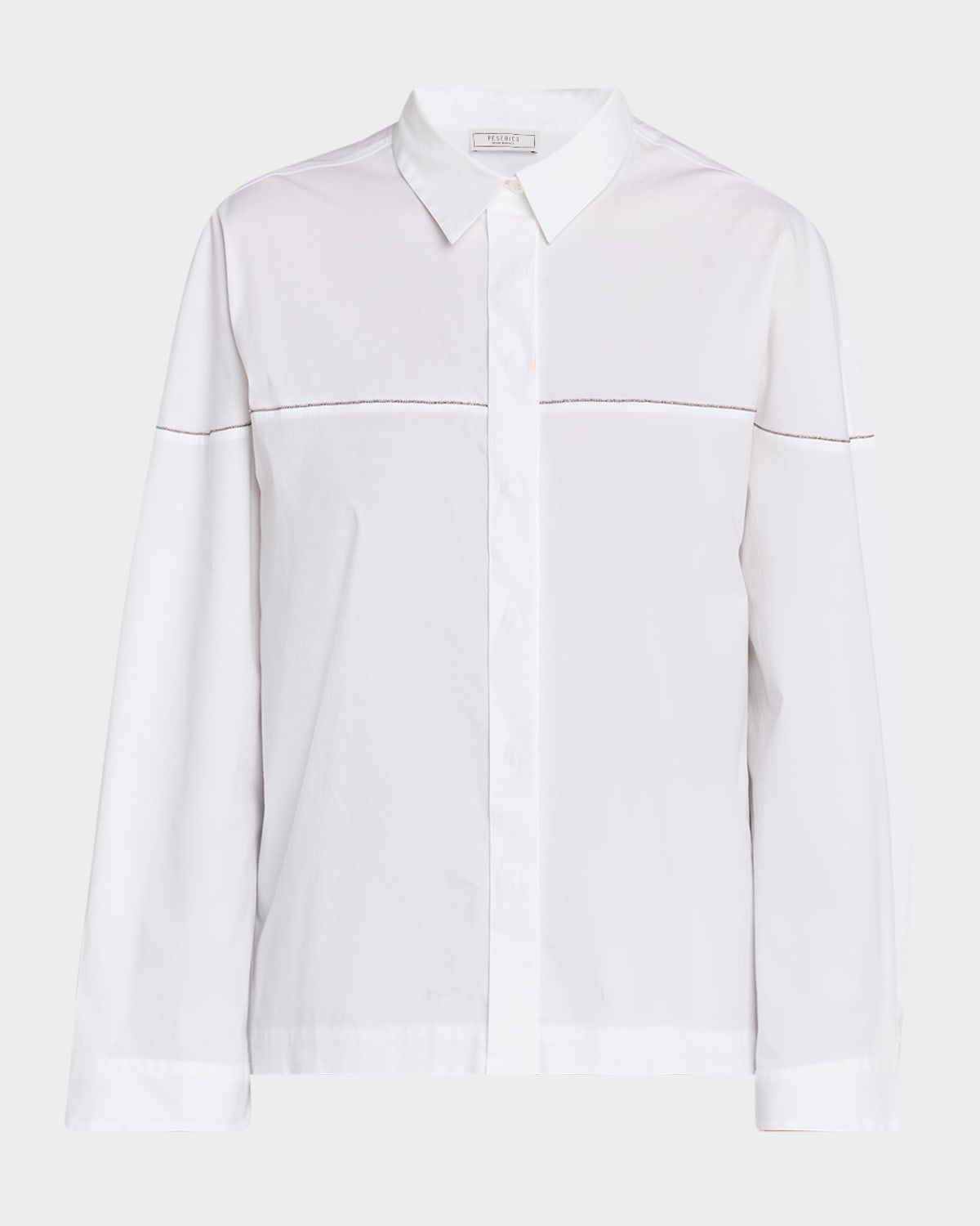 Punto Luce Boxy Stretch Cotton Shirt