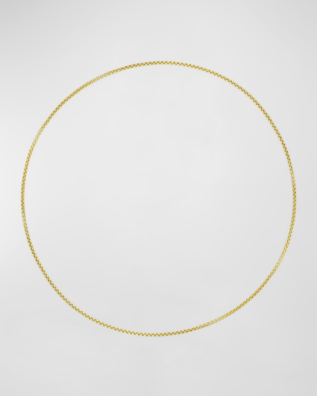 Baby Box Chain Necklace in 18K Gold