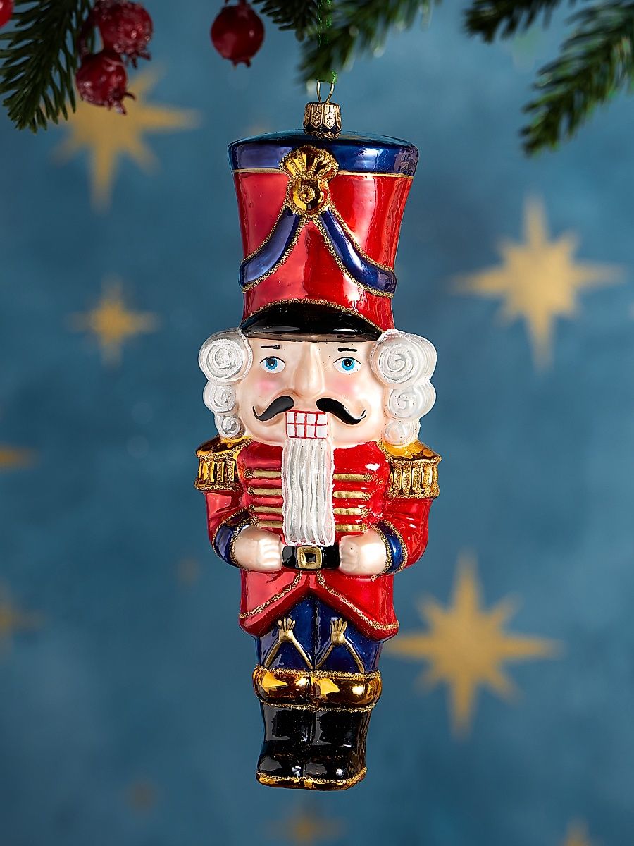 Nutcracker Glass Ornament