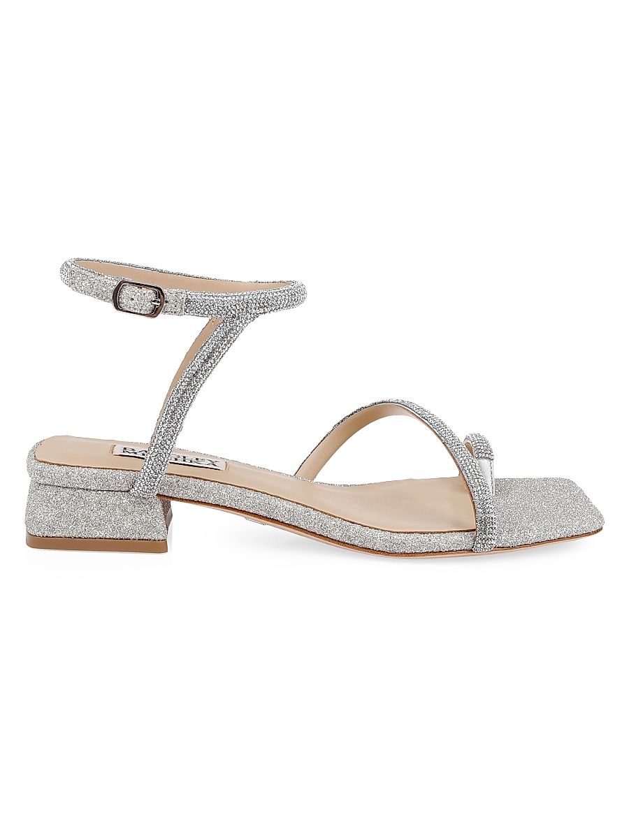 Women's Dakotah Leather Sandals - Silver - Size 11