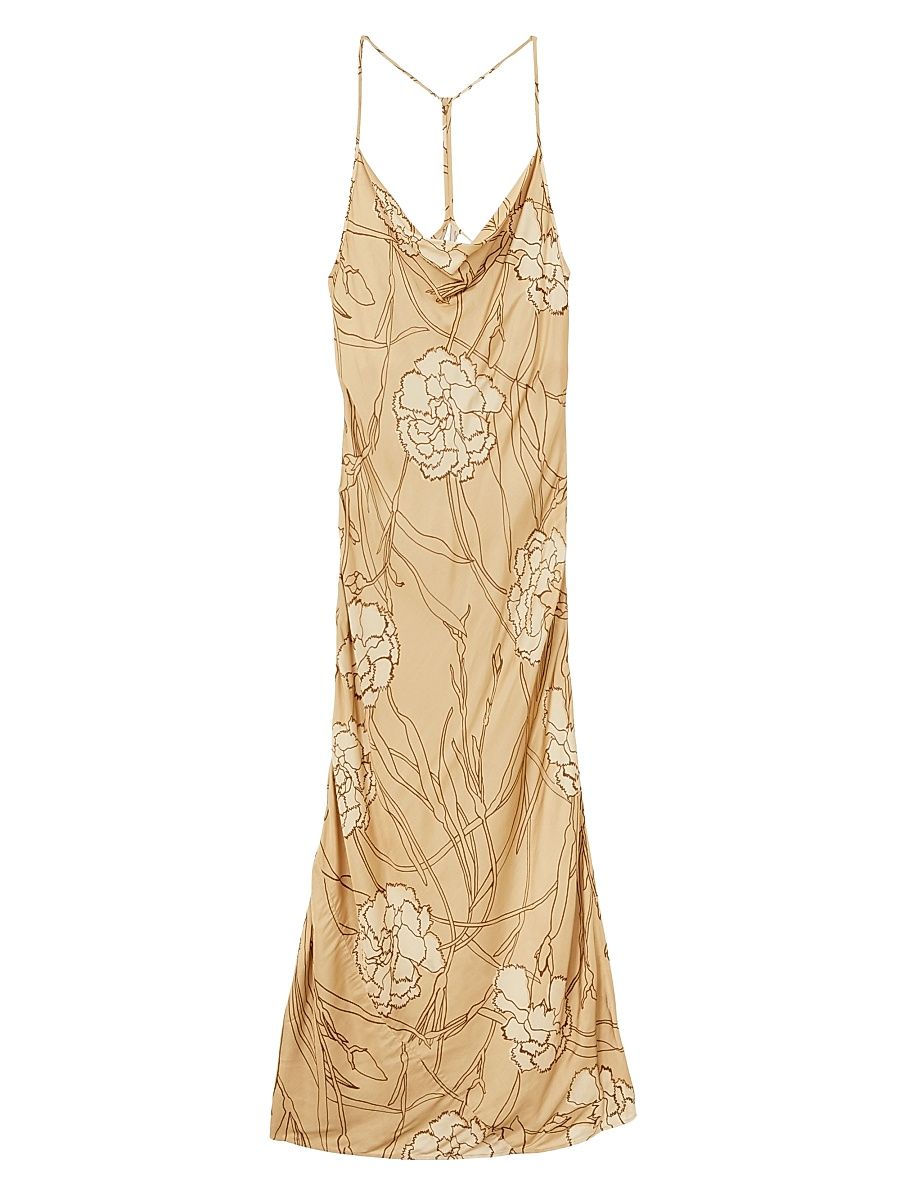 Women's Rochelle Floral Slip Dress - Gold - Size 14