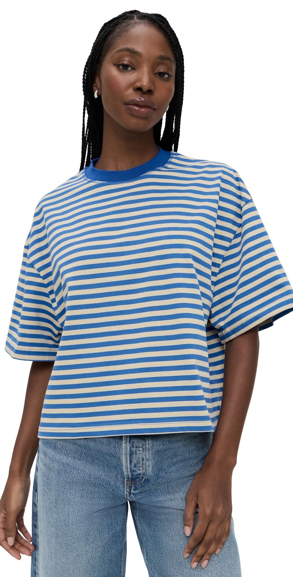 Lioness Bloom Short Sleeve Tee MICKEY BLUE STRIPE S