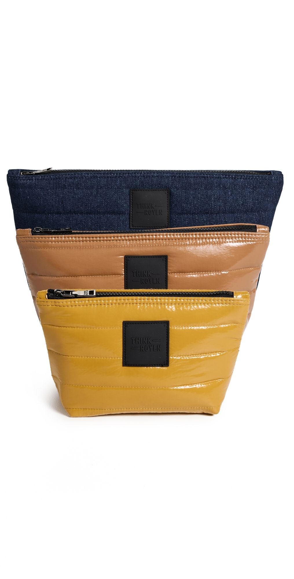 Think Royln Travel Bag Trio Dark Denim/Glossy Nude One Size