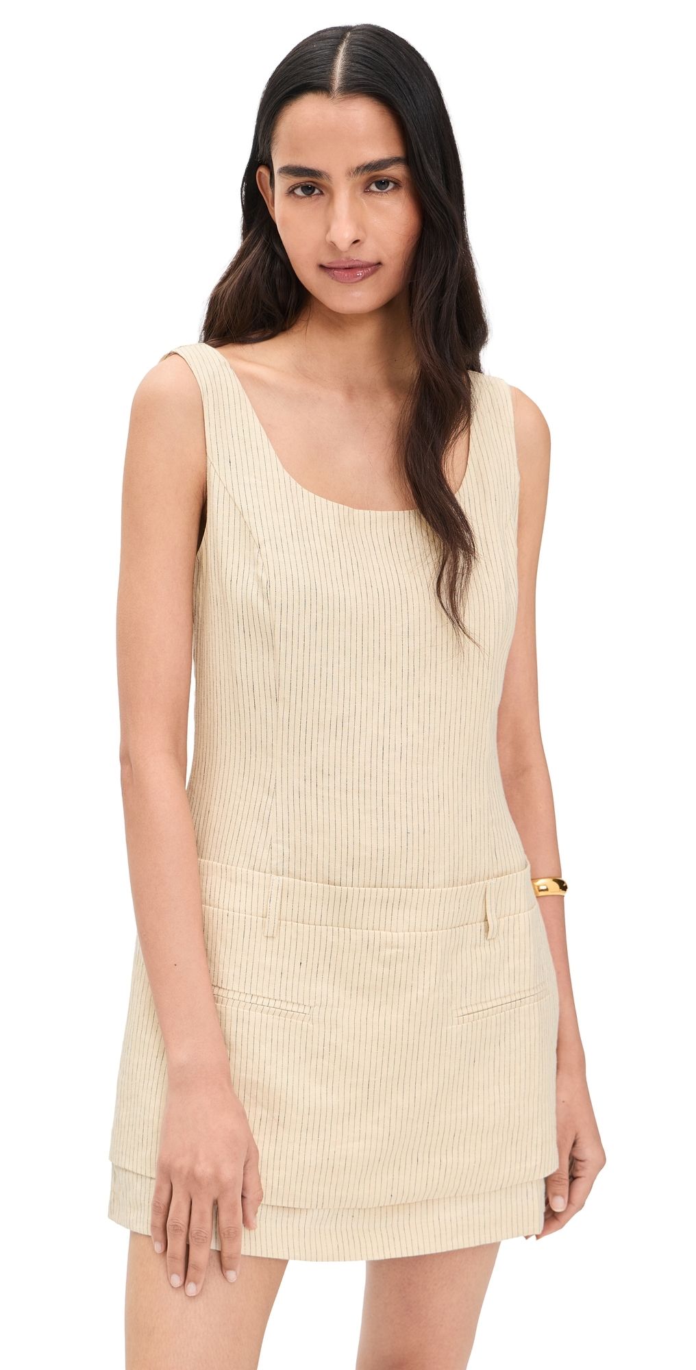 MAUDE CLUB Jade Dress Sand M