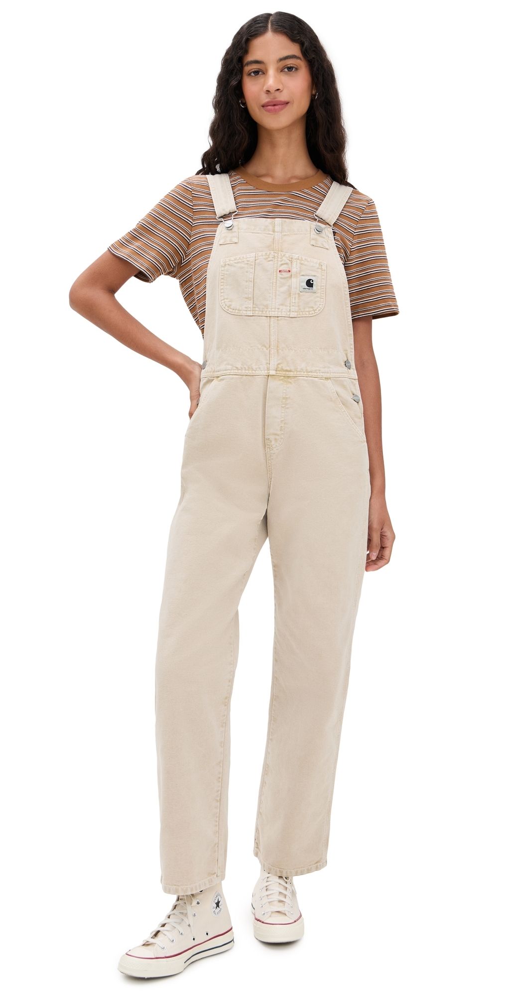 Carhartt WIP Bib Overall Straight Jeans Dusty H Brown L
