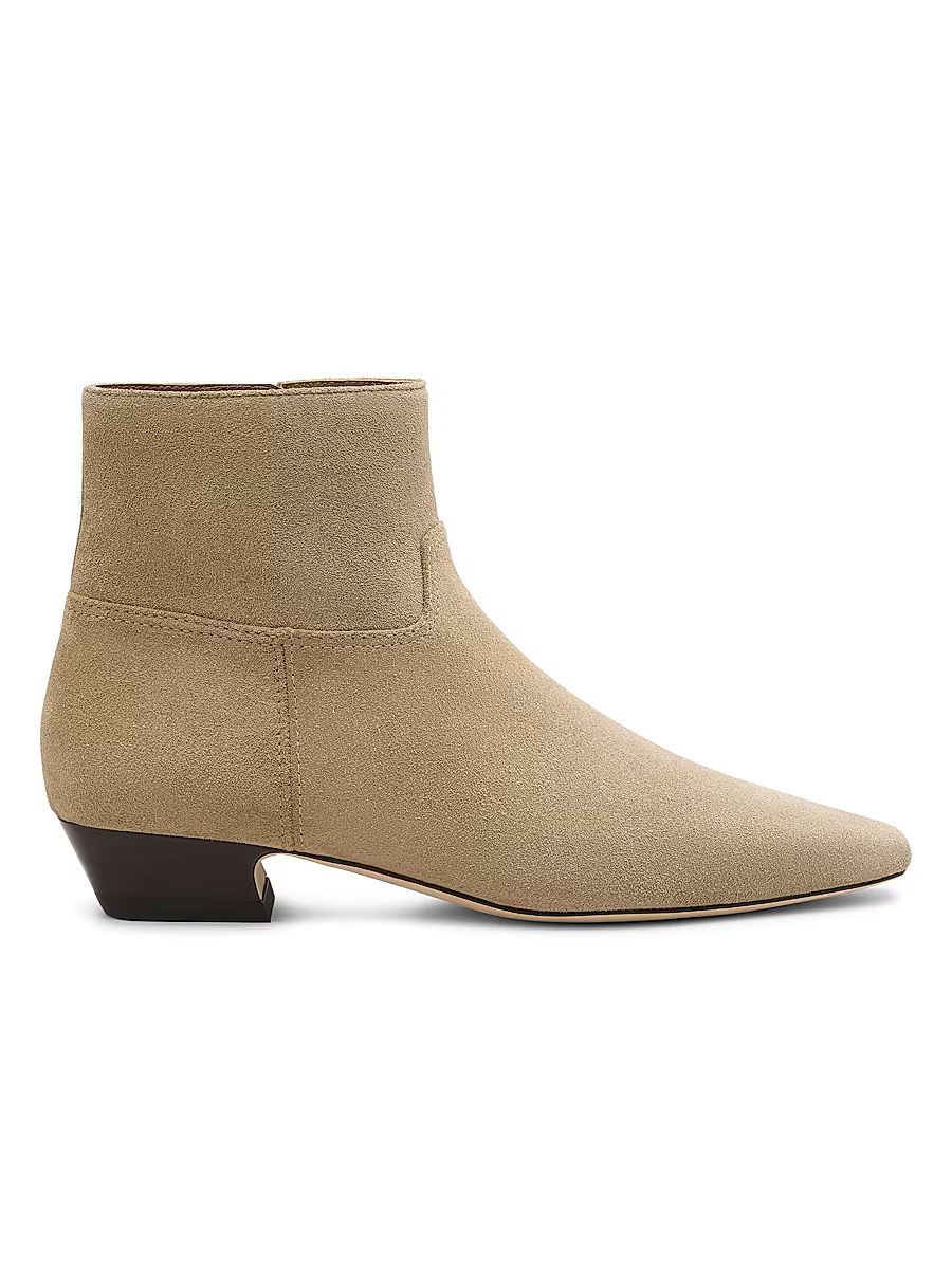 Women's Stassi Suede Ankle Boots - Golden Olive Marron Vino - Size 9.5