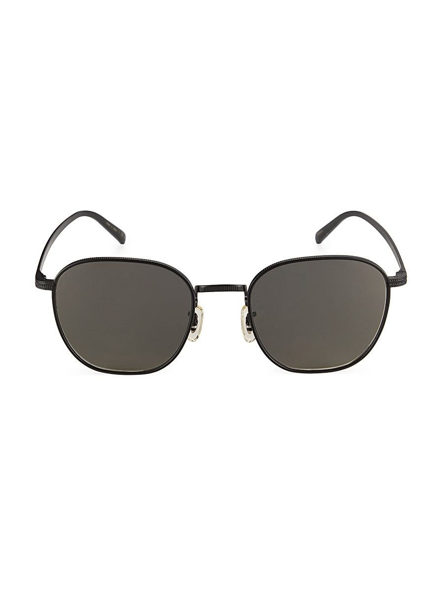 Women's 45MM Round Sunglasses - Matte Black