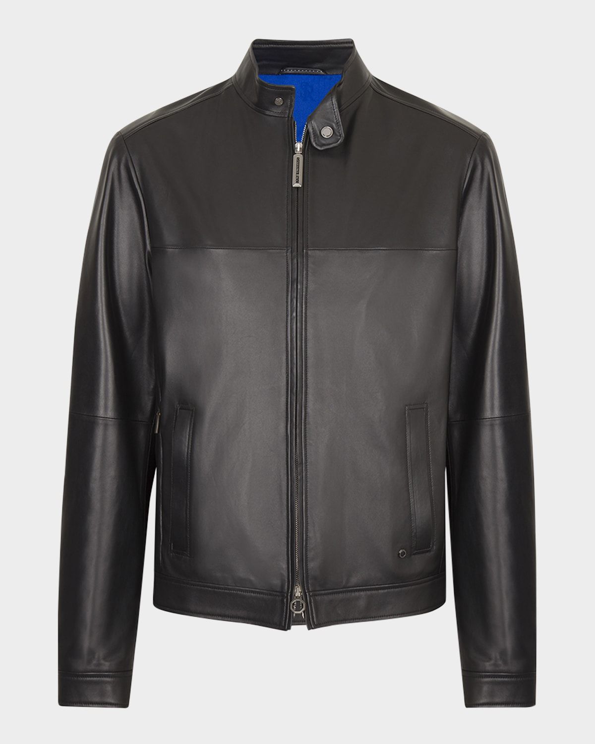 Men & apos;s Leather Moto Jacket