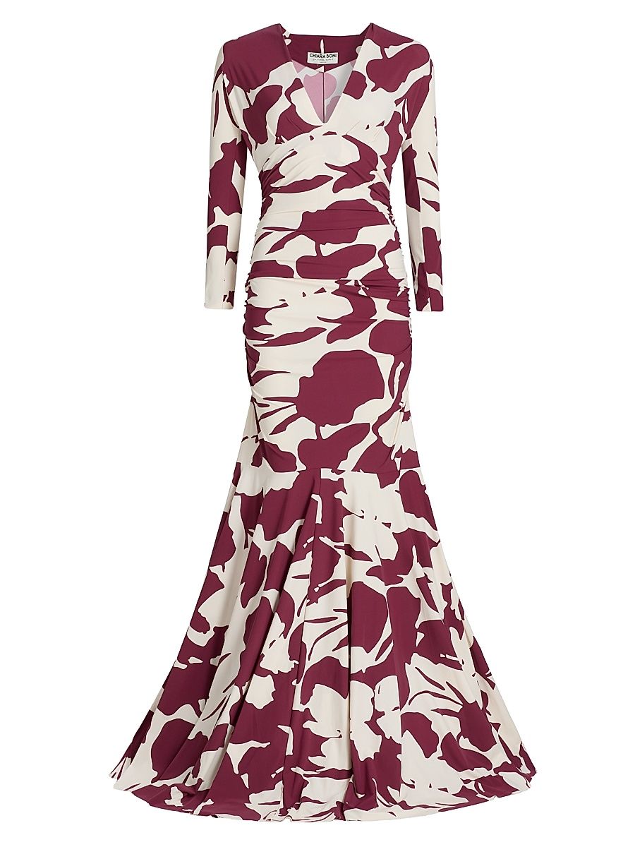 Women's Riensen Ambstract Trumpet Gown - Corfu - Size 10