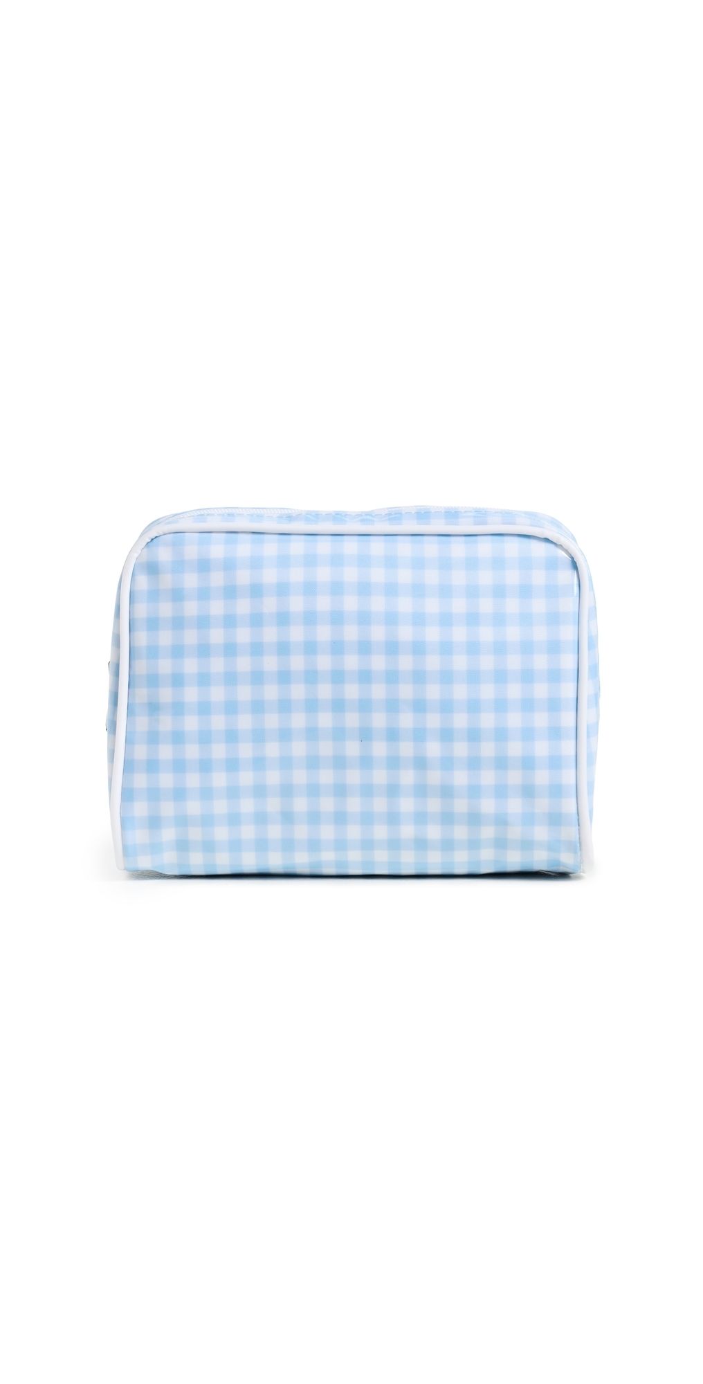 Weezie Small Toiletry Bag Light Blue Gingham One Size